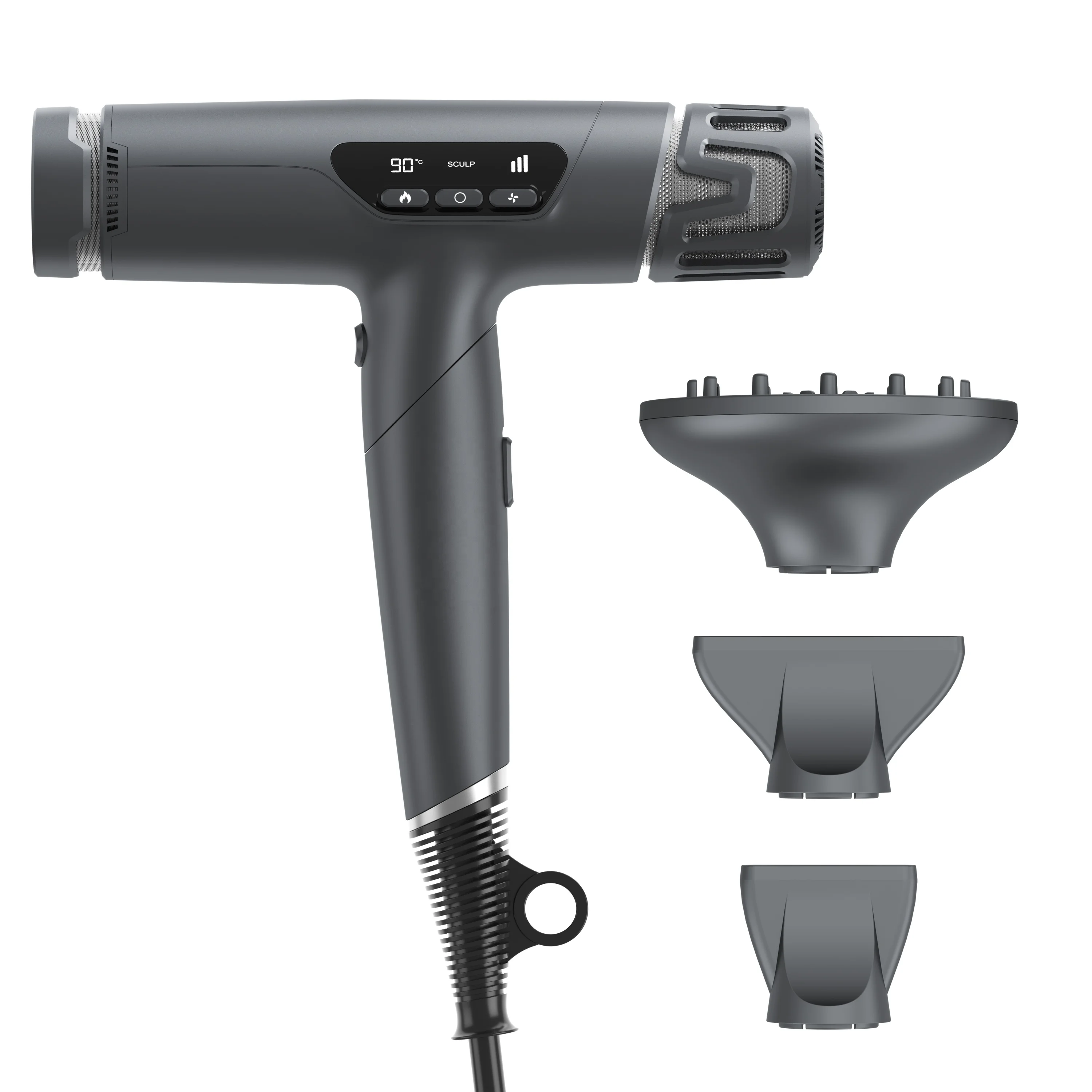 New Design Negative Ion Technology Quick Drying Motor High Speed Blow Dryer with Led Display