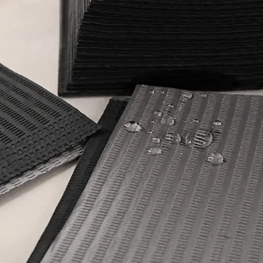 SJ Black quality dental bibs 3ply waterproof absorbent patient medical comfortable disposable dental bib