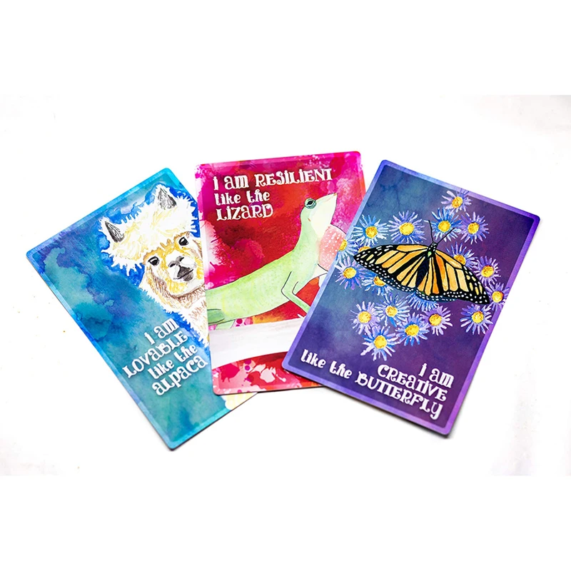 Custom Print Healing Mental Health I Am Affirmation Cards Set Self Love For Men Love Affirmation Cards