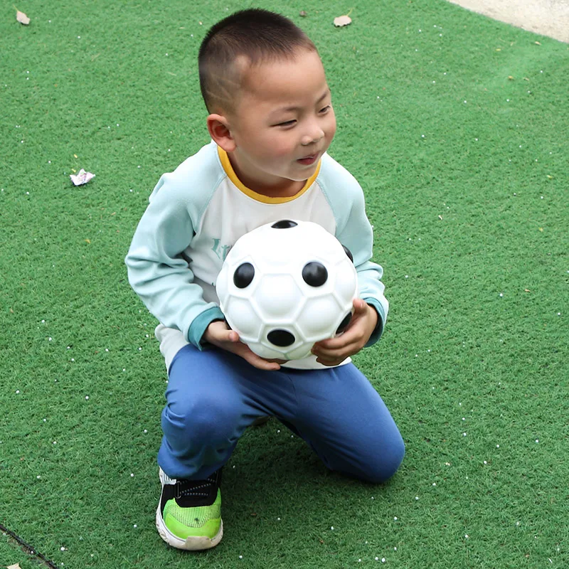 Hot Sale Custom Colorful Kids Sport Fun Gadgets Round Popper Football Fidget Toys Silicone Anti Stress Ball Toy