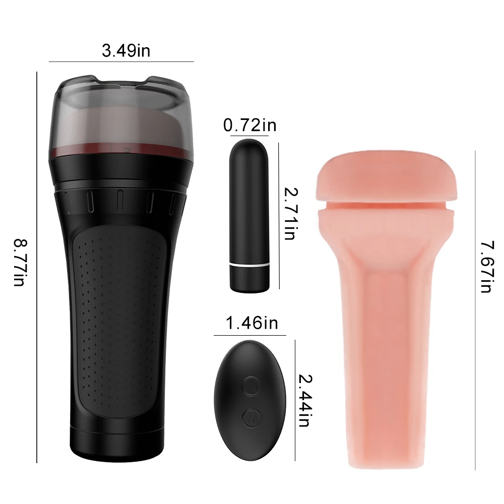 
Sex Toys for Men Automatic Male Masturbator Cup Realistic Tip of Tongue and Mouth Vagina Pocket Pussy Stroker Vibrating 