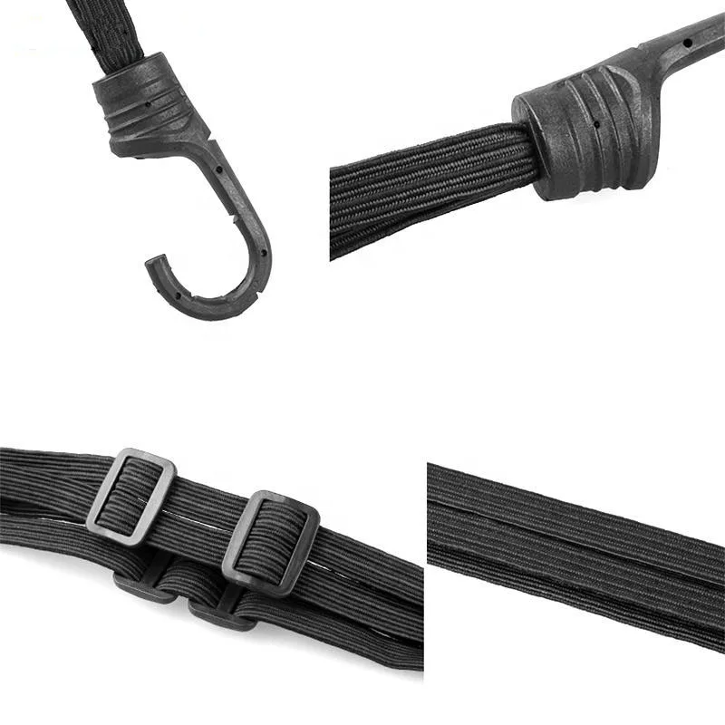 Motorcycle Luggage Strap Moto Helmet Gears Fixed Elastic Buckle Rope High-Strength Retractable Protective Universal