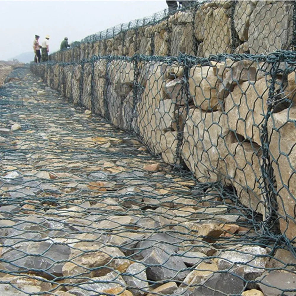 Factory manufacturing standard gabion box 2x1x1m 3x1x1m galvanized gabion basket