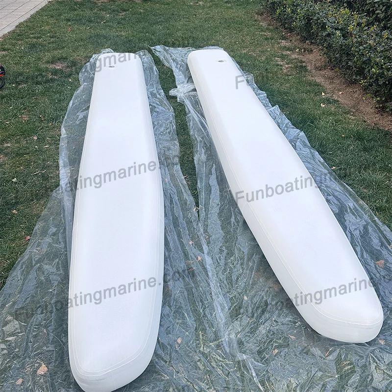 DWF Pontoon Boat Accessories Inflatable Floating Island Air Pontoon Boat Water Bike Parts