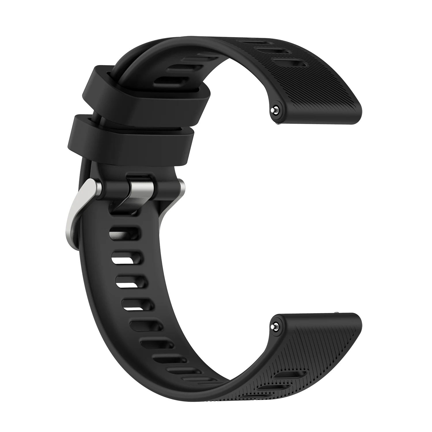 20mm Twill Rubber Silicone Sport Smart Watch Straps for Garmin Forerunner 158 55 Band