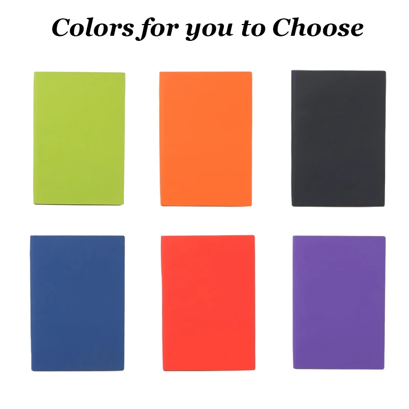 Wholesale A5 A6 A7 Customize Logo Blank Colored Ruled Notebook Hardcover Colored Promotional Advertising Notebook for Students
