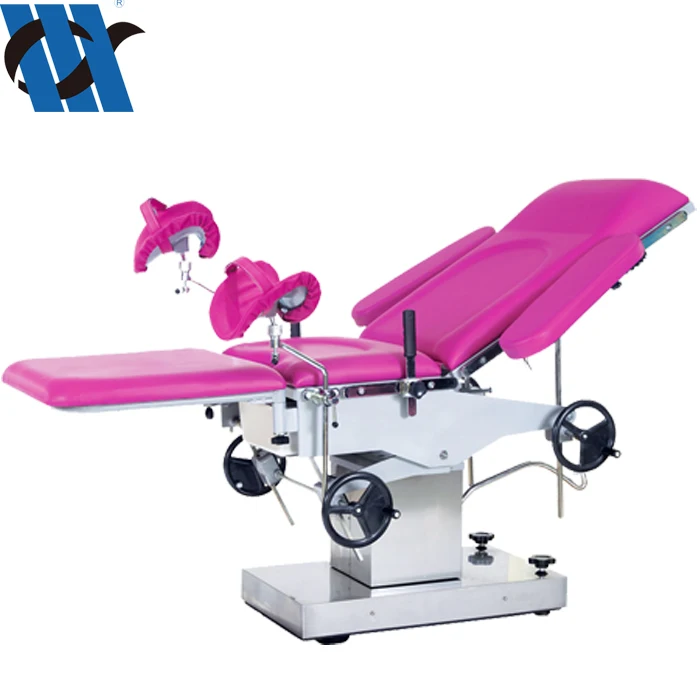 KL-FS Hospital Electrical Obstetric Gynecological with Swivel System Comfortable Mattress Sponge Medical Delivery Bed