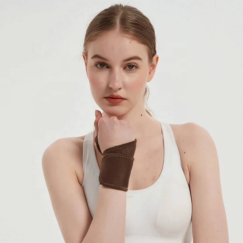 Custom Wholesale Men Women Gymnastic Volleyball Badminton Gym Neoprene Thumb Guard Wrist Support For Weightlifting