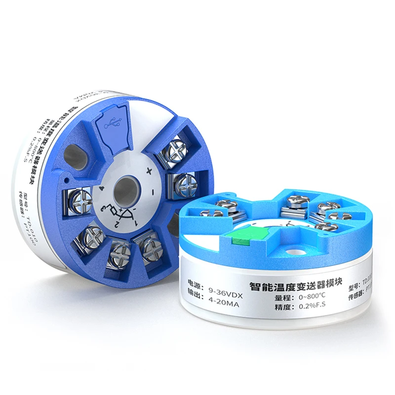 3 wire 4 wire wzp head mount universal input analog thermocouple+RTD 0-10v 4 20ma pt100 temperature transmitter pt 100