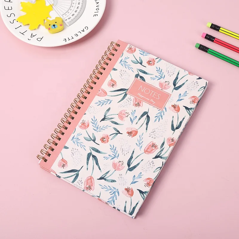 Europe Customize Hardcover Vintage A5 Spiral Notebook Journal Stationary Notepad Notebooks Custom Printed