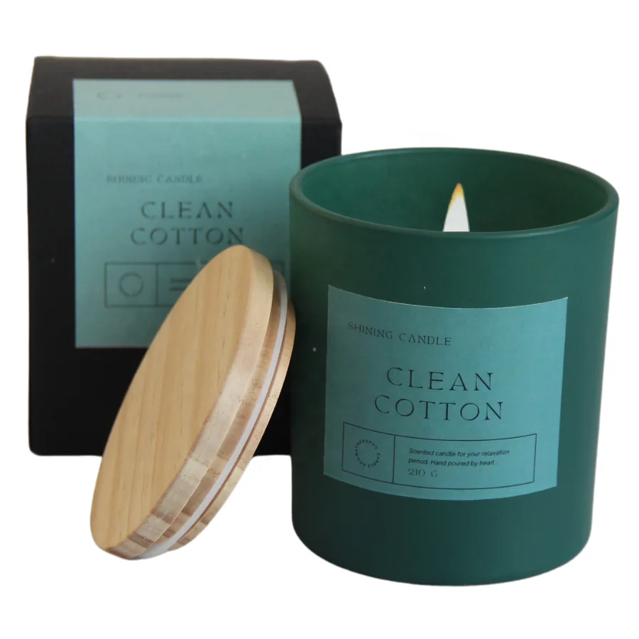 Factory Oem Spa And Aroma Large Candle Soy Wax Safely Releases Scents Matte Glass Jars Luxury Scented Candles With Box