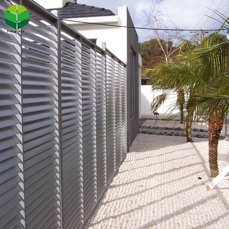 garden farm easily assembled security s aluminium metal slat aluminum boundary wall fence fencing trellis no dig aluminum fence