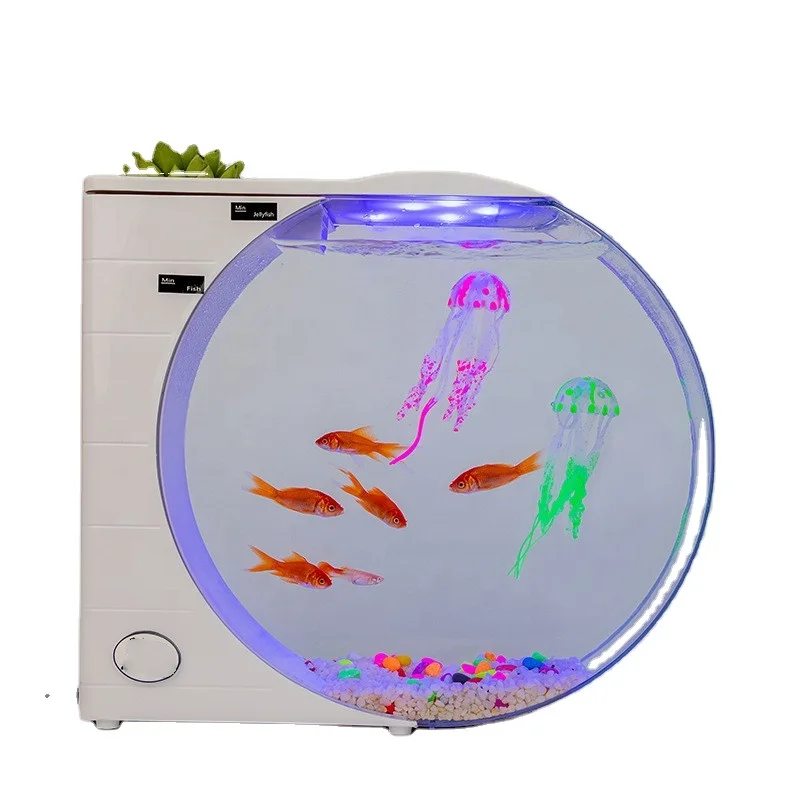 New Design Multi-function Fishing Tank for Home Decorations OEM Gifts Eco Material Fish Jellyfish Tank