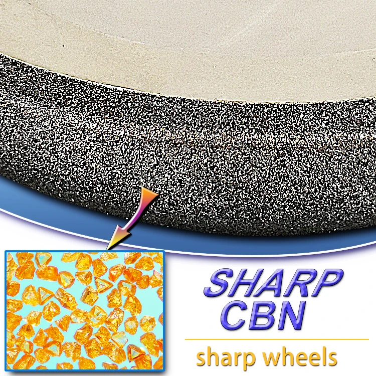 Ruizuan 127mm WM10/30 Electroplated Diamond CBN Wheels Tooth Grinding Band Saw Blades Grinding Wheels for Sawmill Band Saw Blade