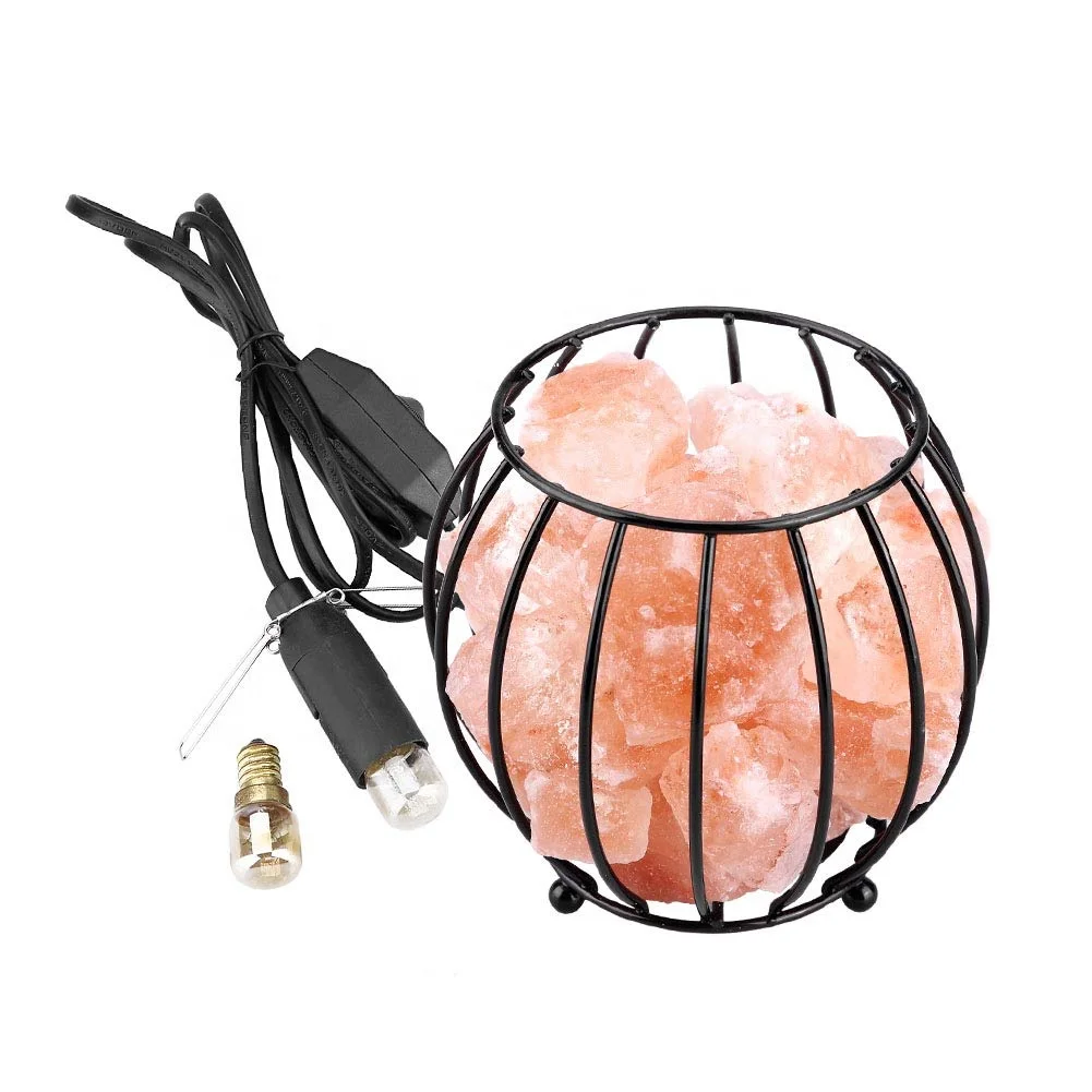 
Iron Basket Himalayan Salt Lamps/ Himalayan Natural Salt Hand Crafted Iron Basket salt lamp 