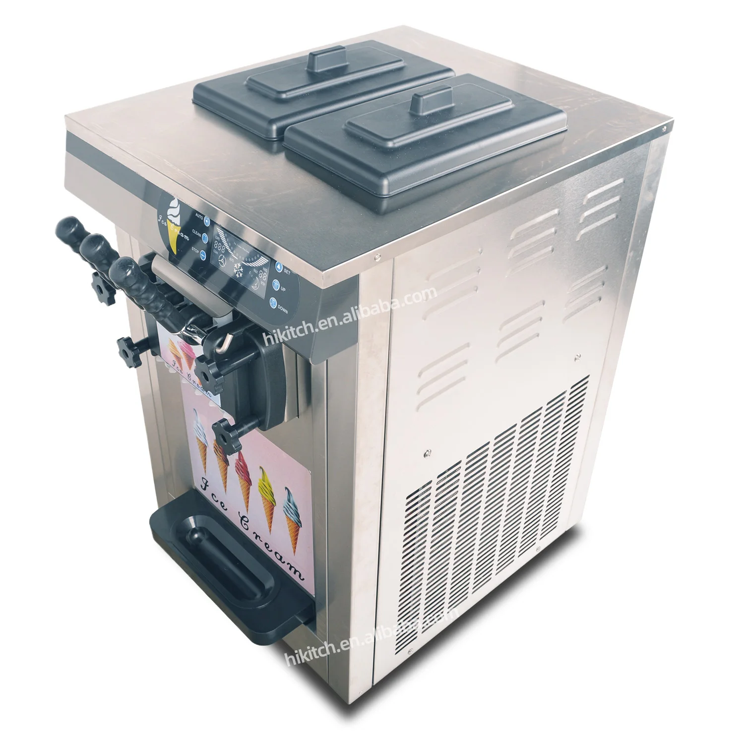 Tabletop ice cream filling machine 20L/H 3 flavor commercial ice cream machine soft serve ice cream machine