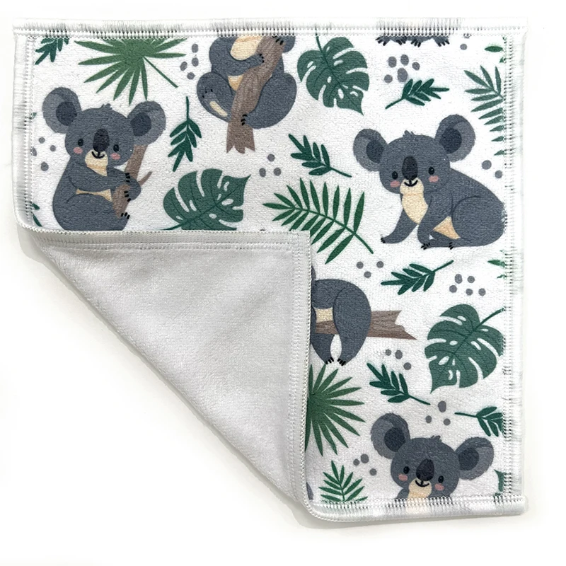 custom logo size sublimation printed dry soft towel microfiber lens glass fabric cleaning cloth jewelry handkerchiefs