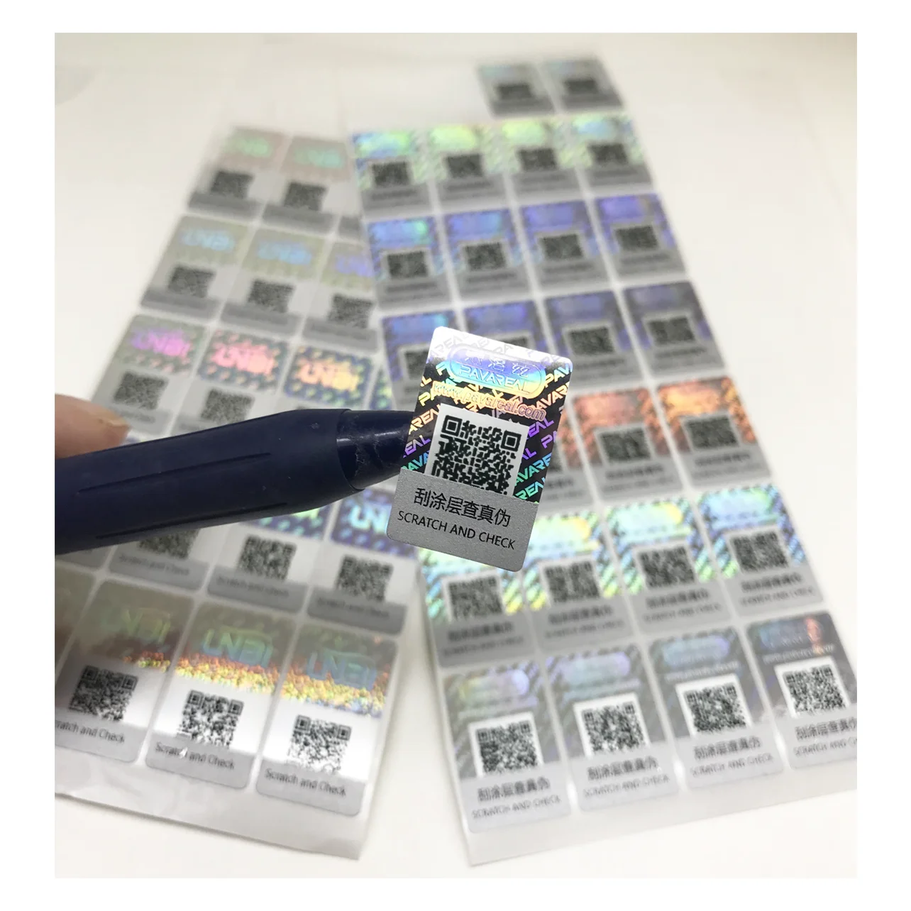 Custom Adhesive Logo Round Vinyl Printing Products Hologram Labels sticker Roll For Bottle Jars