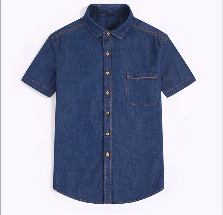 Cowboy tshirt printing embroidery New OEM logo fashion short sleeve cotton customized jean t shirt