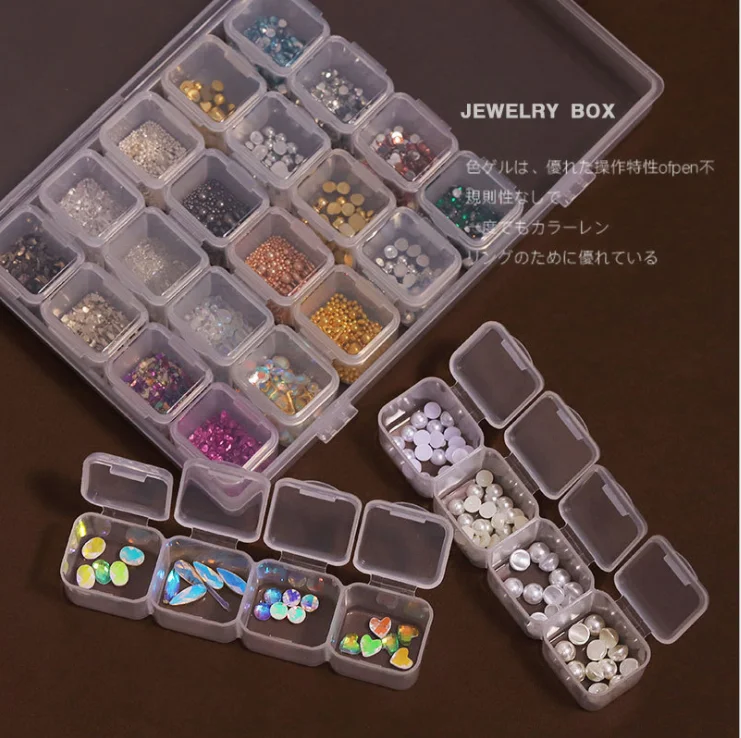 Wholesale 8 Design 28 Grids/Sets Pearl Rivet Steel Bead Shell Rod Gold Silver Foil Nail Jewelry For Nail Art Rhinestone