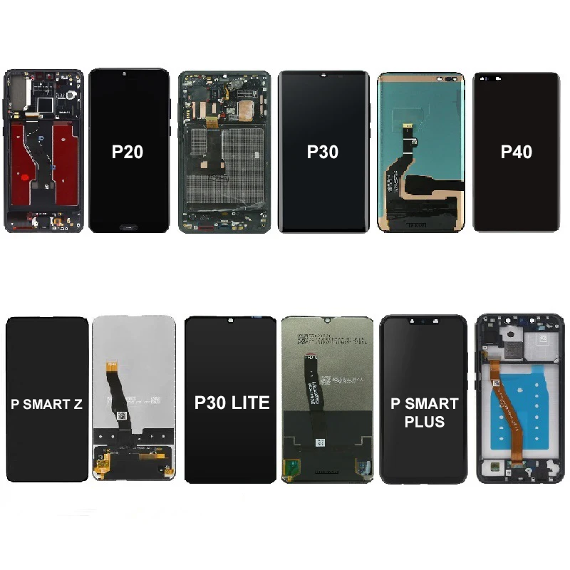 Запчасти для телефонов P20 P30 P40 ЖК-дисплей Huawei Pro P10 P9 P8 Lite 5G E P оптовая