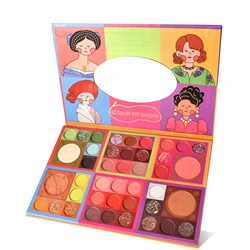 Wholesale Oem Colorful Cosmetic Natural Matte Eyeshadow Palette Private Label Custom 42 Colors Eye Makeup