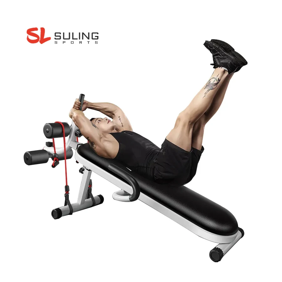 Bodybuilding Muscle abs abdominal exercise Folding machine equipment Fitness Training Sit Up ab Bench for stomach workout