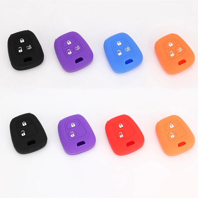 Fashion Colorful Design Silicone Car Key Case Cover For Samand