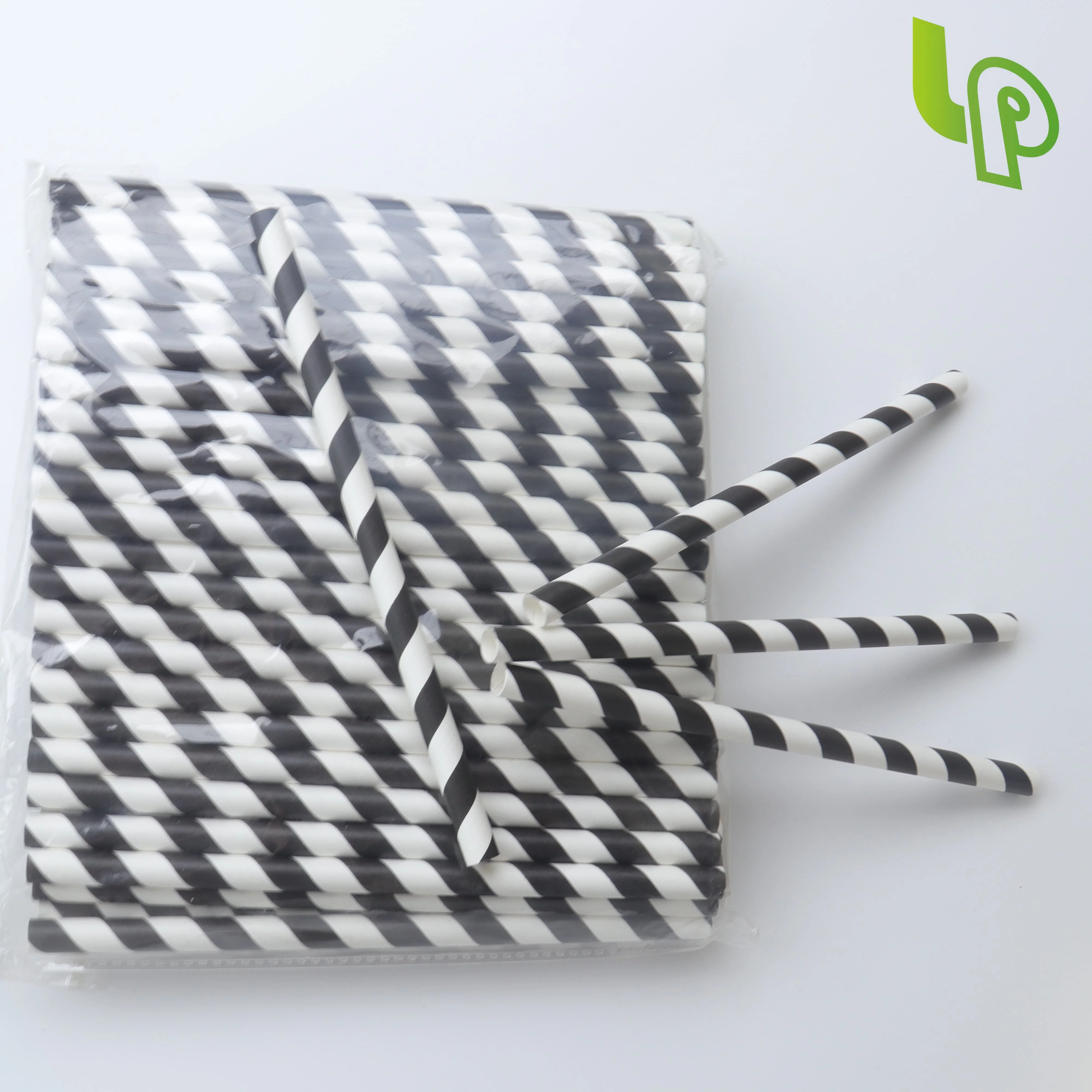 Environmentally Friendly Disposable Paper Straw Factory Straight Hair Food Grade Safety Milk Coffee Dinnerware Tableware