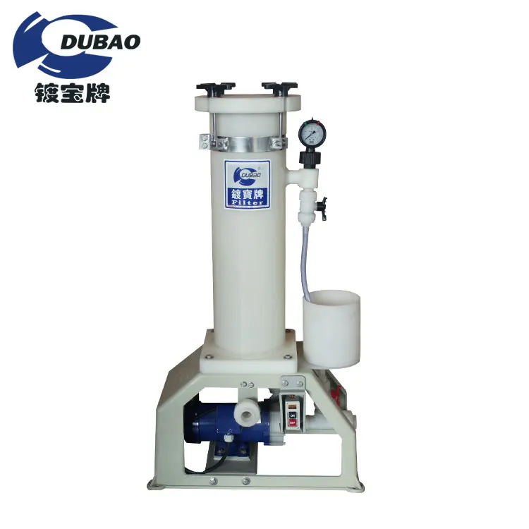 Jinshuo PP PVC PVDF Chemical Electroplating Filter Machine For Plating