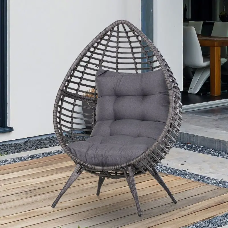 Outdoor Furniture Indoor Wicker Rattan Garden Patio Egg Swing Chair