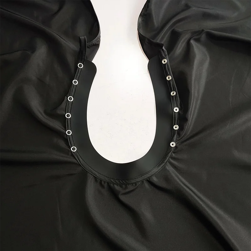 custom logo rubber neck  barber supplies hairdressing cape salon hair cutting barber capes with silicone neck