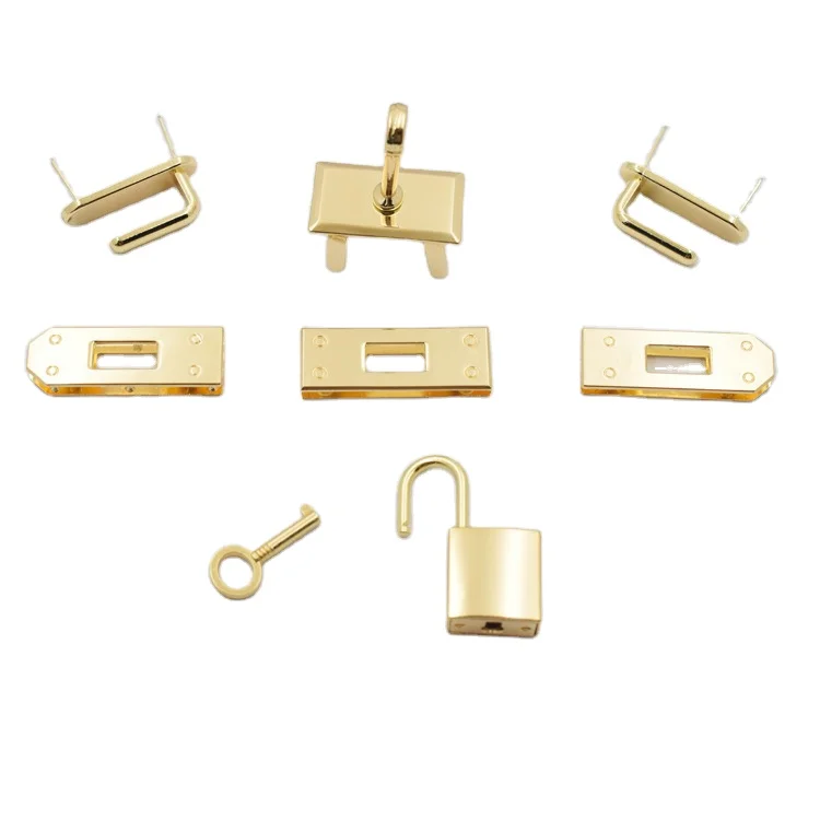 Custom design wholesale zinc alloy luggage corn lock leather bag jewelry lock hardware metal lock accessories