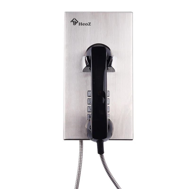 HeoZ Stainless Steel Telephone Vandal Resistant Telephone Jailhouse Telephone for Correctional Institute