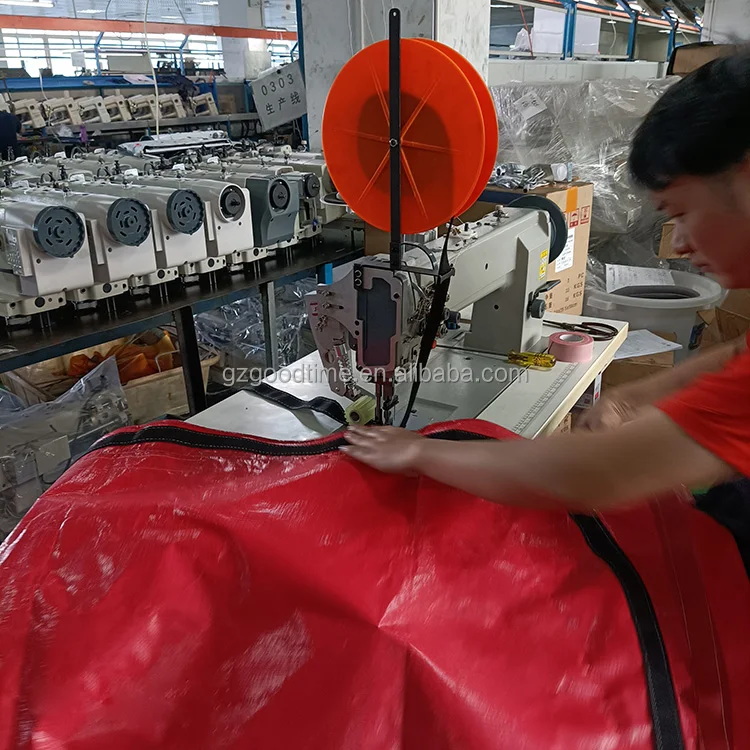 6620 Double needles triple feed heavy duty rotary hook cyclone industrial sewing machine for tents car mat seat leather bag