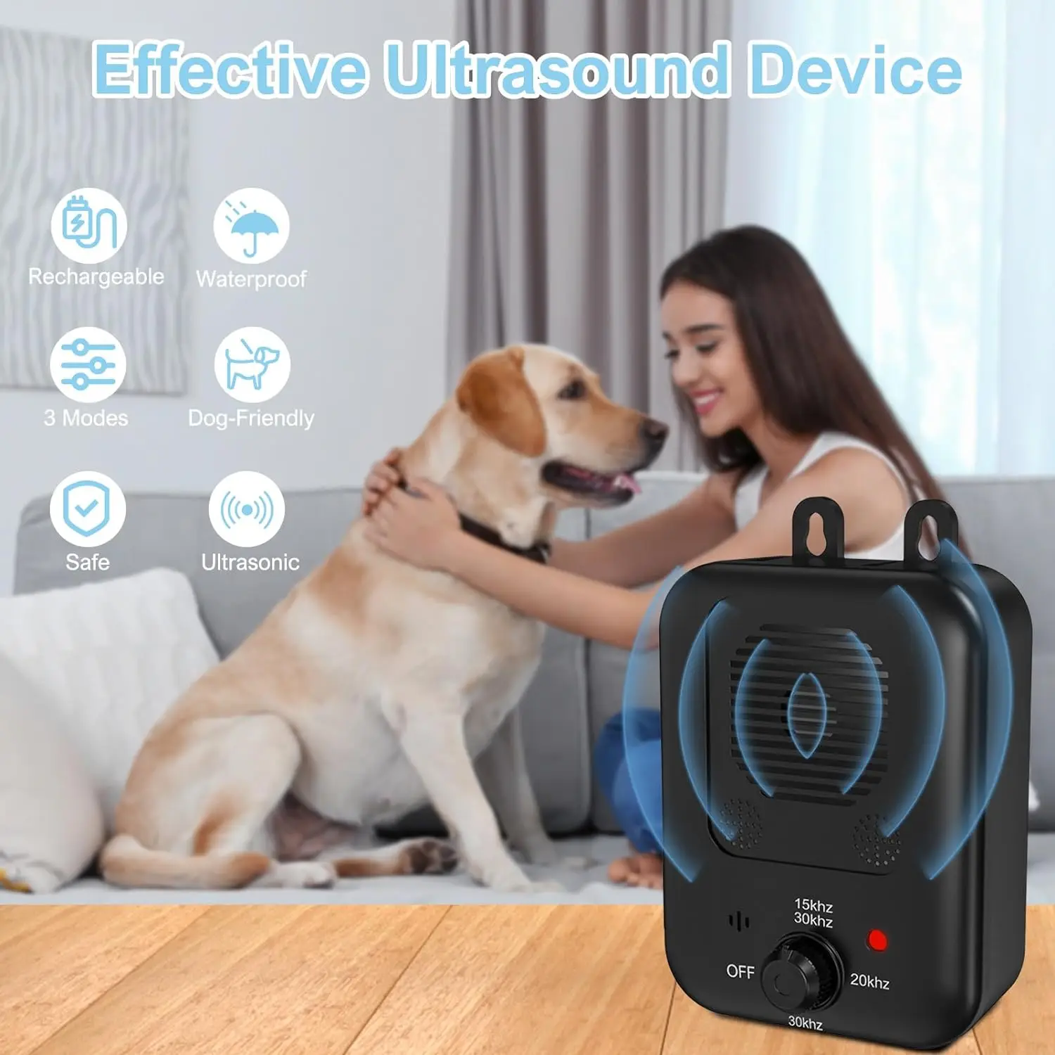 Anti Barking Devices  for Indoor & Outdoor Use Dog Barking Control Devices with 3 Modes