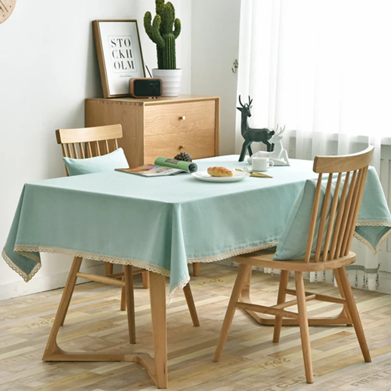 Custom lace tablecloth linen tablecloth for table decoration