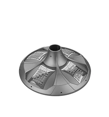 Gloss New Outdoor Waterproof 30w 40w 50w Aluminium Outdoor Lamp Parts Solar Energy Led Light Housing Street Light Shell