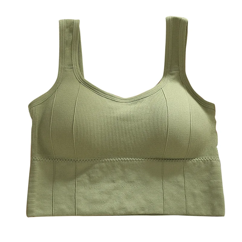 Breathable Sports Bra Shockproof Crop Top Anti-sweat Fitness Women Seamless Yoga Underwear Push Up Sport Gym Workout Top