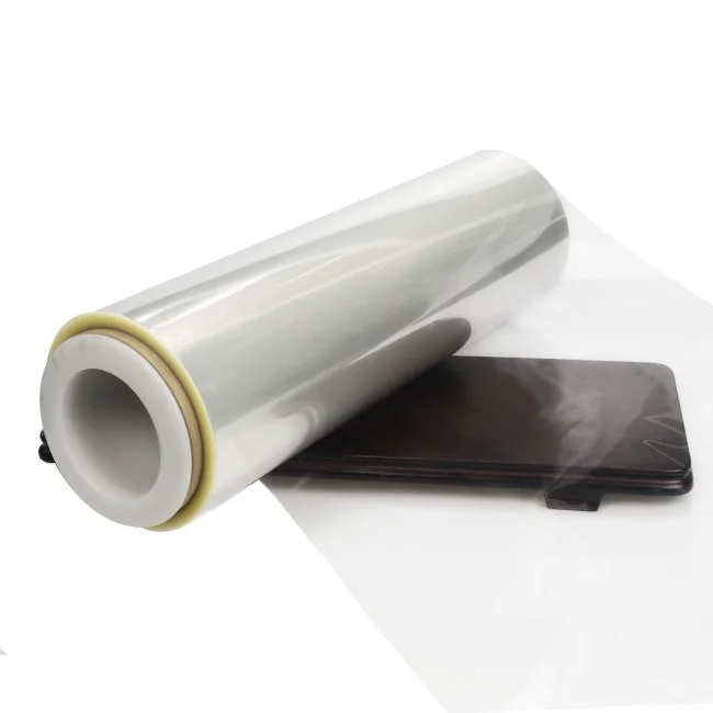 Wrapping Film Pla Biodegradable Food Packing Plastic Roll Lamin Polyethylene Transparent Pvc Film Soft Packaging Film 2 Roll