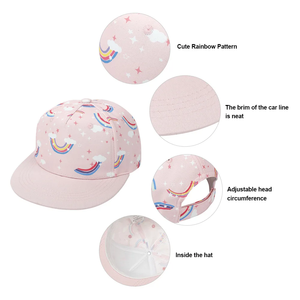 Детский спортивный костюм для бейсбола, кепки с плоским козырьком ведро шляпа спортивные кроссовки обувь в стиле «хип-хоп» для маленьких мальчиков и девочек Солнцезащитная шляпка для От 2 до 8 лет