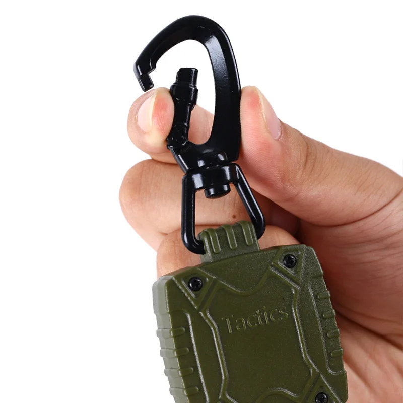 Zinc Alloy Metal Buckle Outdoor Fishing Retractable Military Green square Easy-pull Buckle Quick-loading Easy-pull