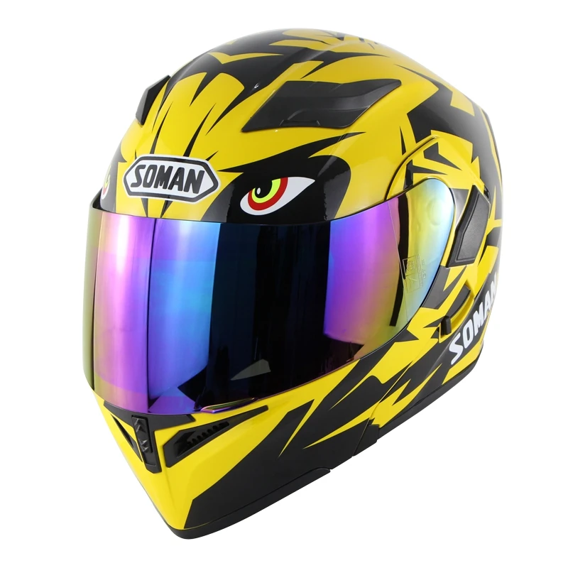 Global certificated soman motorcycle flip up helmets carbon moto helmet