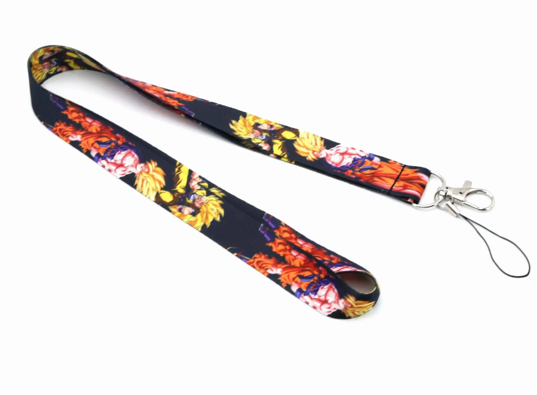 DBZ Goku Cloth Lanyard, Anime Goku Lanyard, Cartoon DBZ cloth Lanyard
