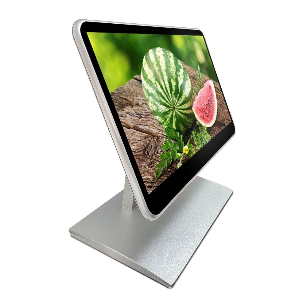 Hot 14 Inch Monitor Windows Supermarket Touch Screen  POS Terminal  With Silver Color