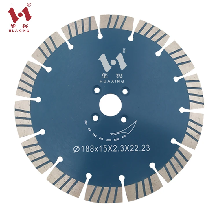 Huaxing 7inch 188mm diamond saw blades for granite concrete stone cutting blades