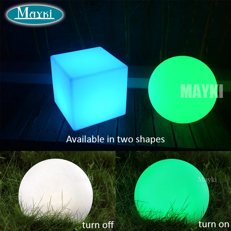 Rechargeable Waterproof Outdoor Led Furniture Glowing Chair Ice Cube Light Led Led Light up Cube Table Led Cube Light