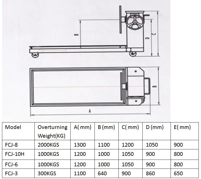 2000kg Engine turn-over frame for engine repair