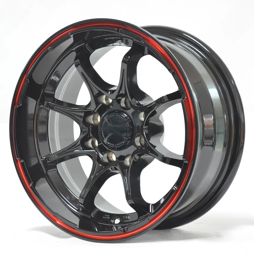 13x6 14x6.5 inch rims for car 100 114.3 PCD VIA JWL quality standard CB 73.1 100% balance tested on sale