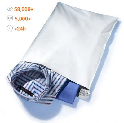 custom plastic designed ready delivery stickers compostable envelopes shipping mailing bags biodegradable